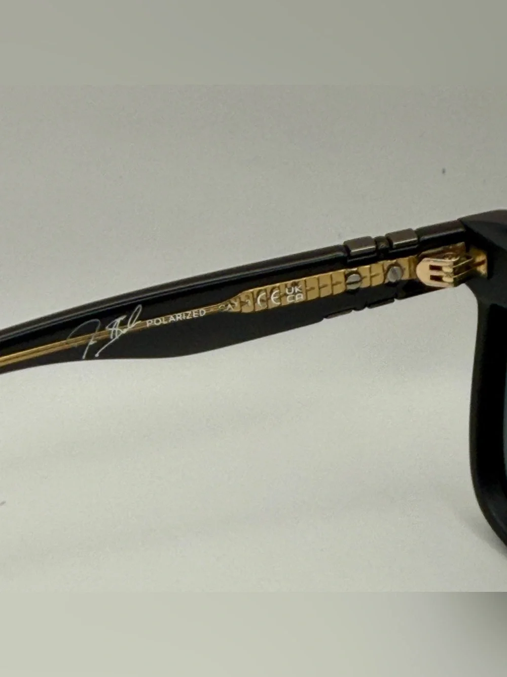 Men's Square Black Sunglasses with Dark Green Lenses